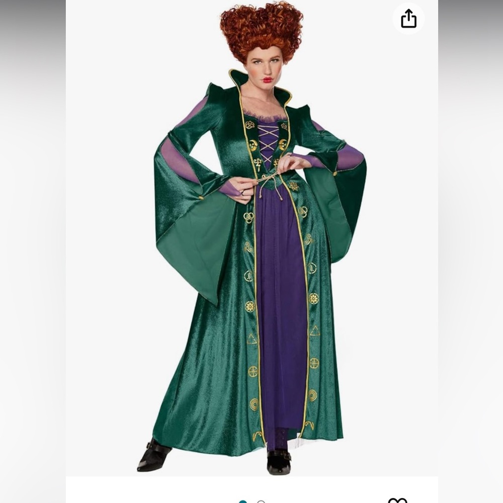 Wicked Witch-Inspired Green and Purple Women's Costume Dress